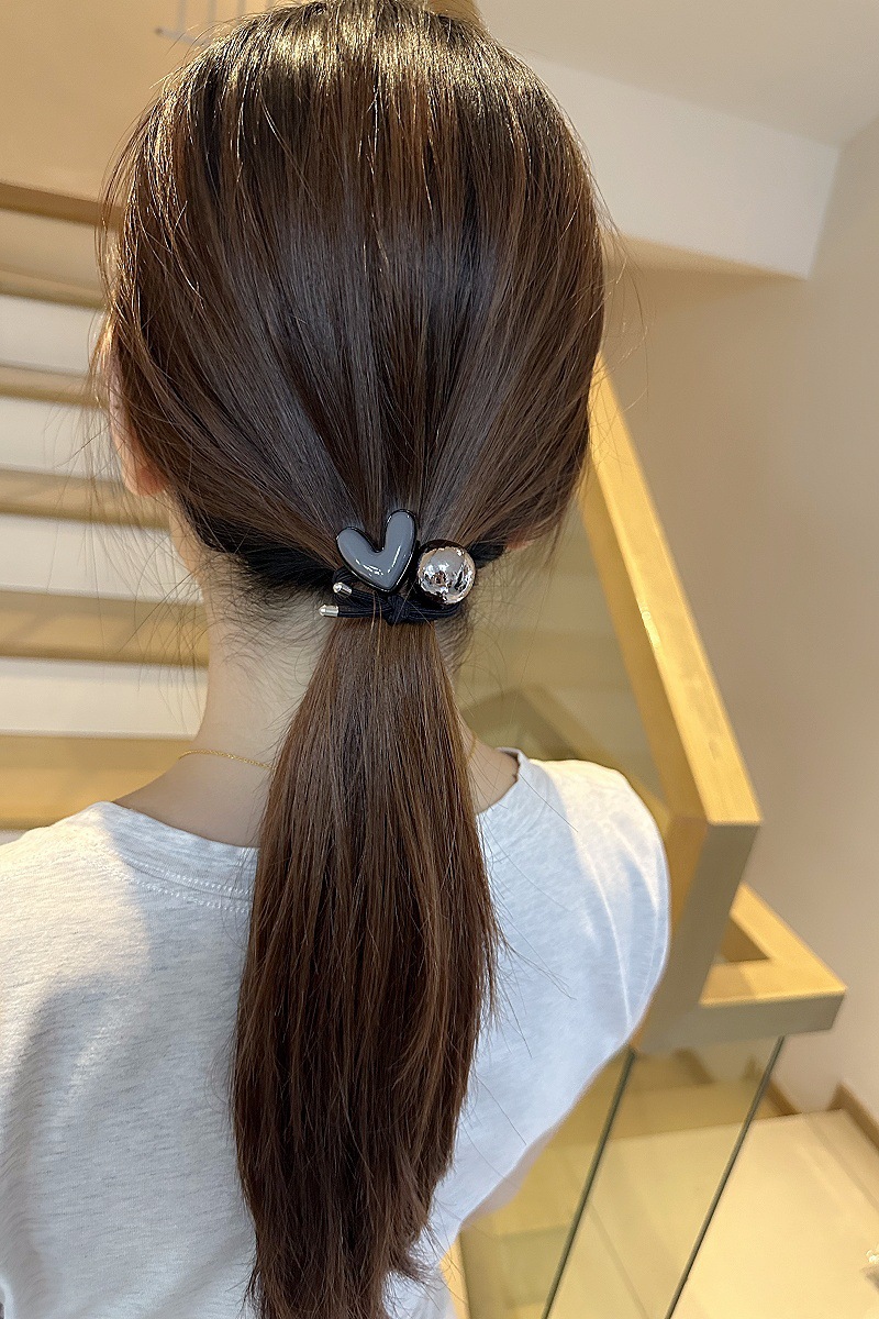 Heart Shape Pattern Casual Women's Heart Shape Alloy Hair Tie