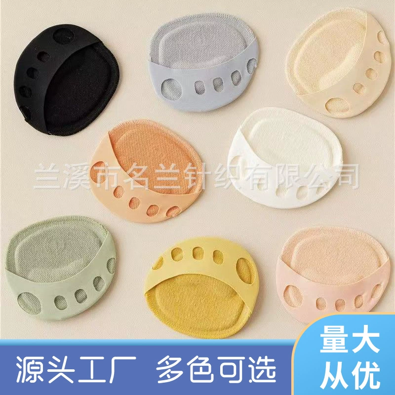 Горячие продажи женских носков на высоком каблуке с подушечкой на передней подошве, летние тонкие невидимые носки произвольного кроя, носки с пятью пальцами на ногах