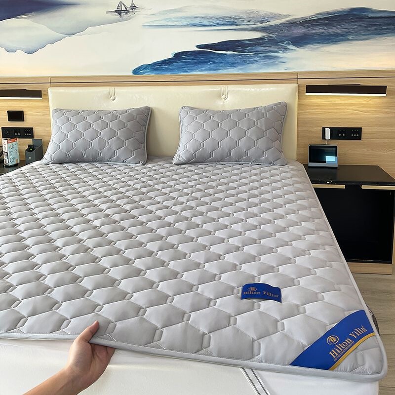 Hilton Pure Cotton Mattress Topper Home Bed Protector Double Bed Pad Non-Slip Thin Mattress Protector