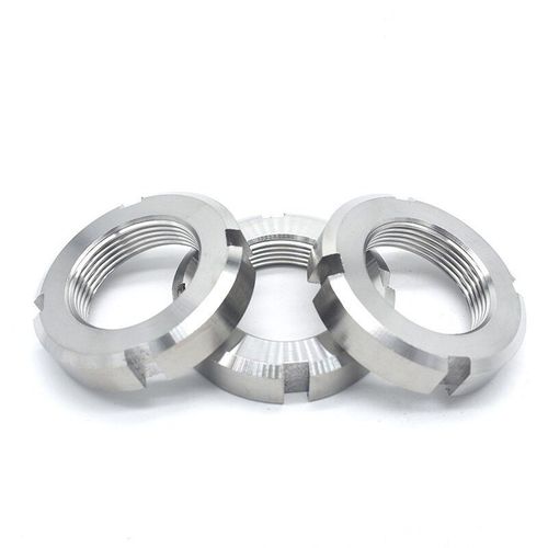 Factory direct 304 stainless steel round nut GB812 slotted round nut bearing locking precision round nut