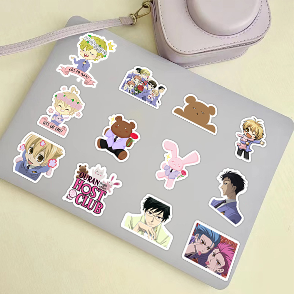 桜蘭高校ホスト部　応募者全員サービス　スタンプシールセット Qoo10] 桜蘭高校ホスト部ステッカー50枚防水スー