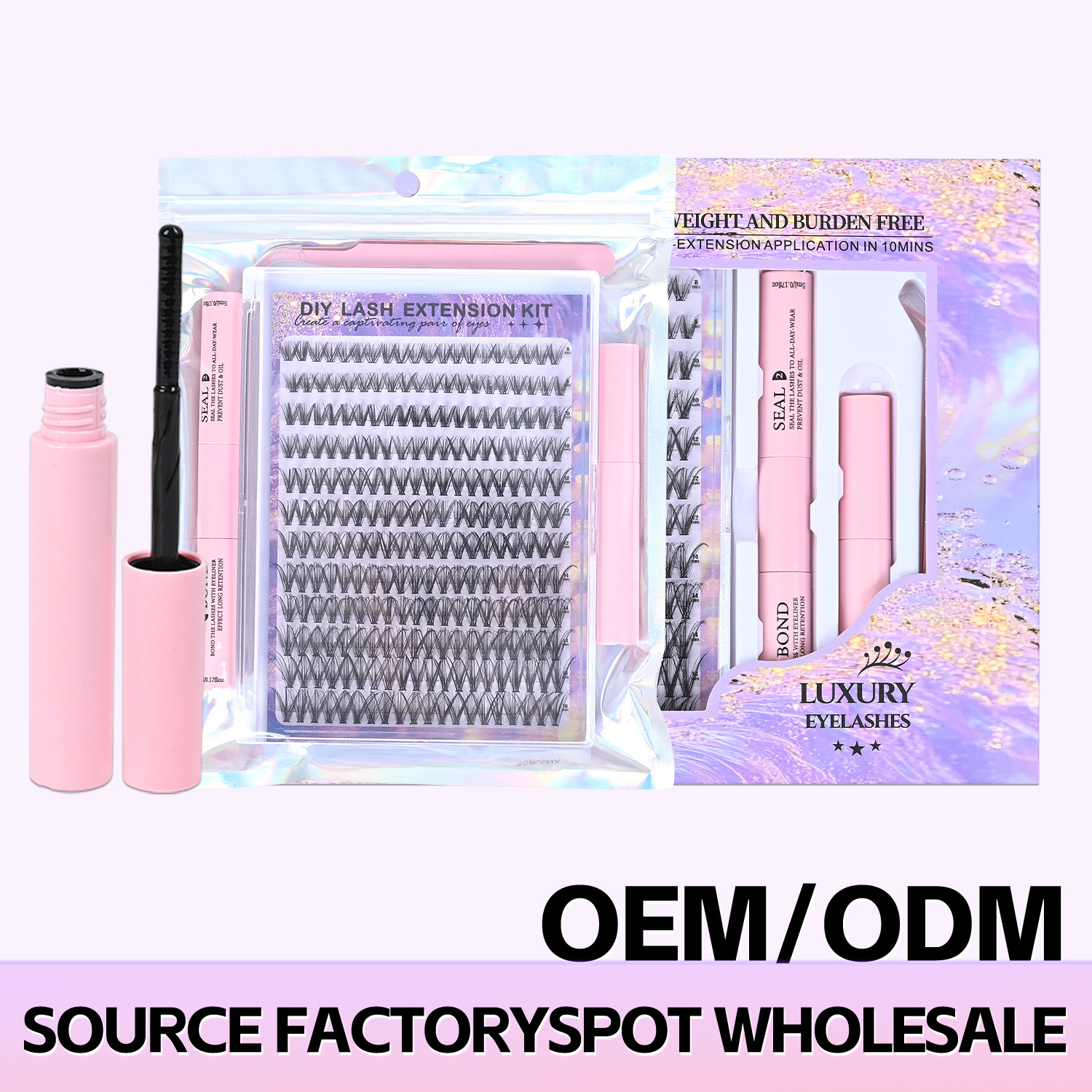 Europa y los Estados Unidos de fusión en caliente de cabello de gran capacidad 30Pdiy un solo racimo natural denso caricatura maquillaje de ojos pestañas transfronterizas