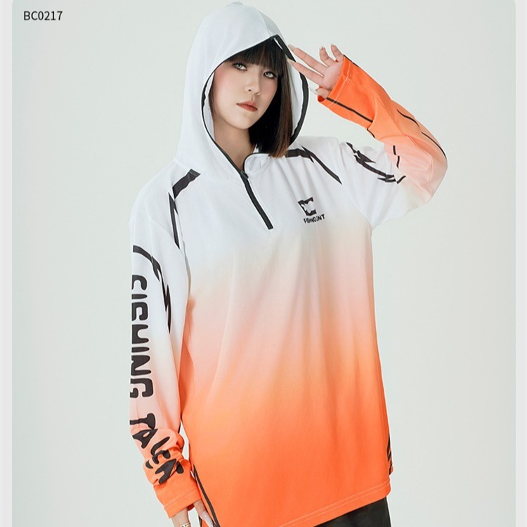 Cross-border plus size Fishing Sun Protection Clothing Men's Breathable Sun Protection Clothing Jacket Fishing Clothes Men's Hooded Fishing Clothes