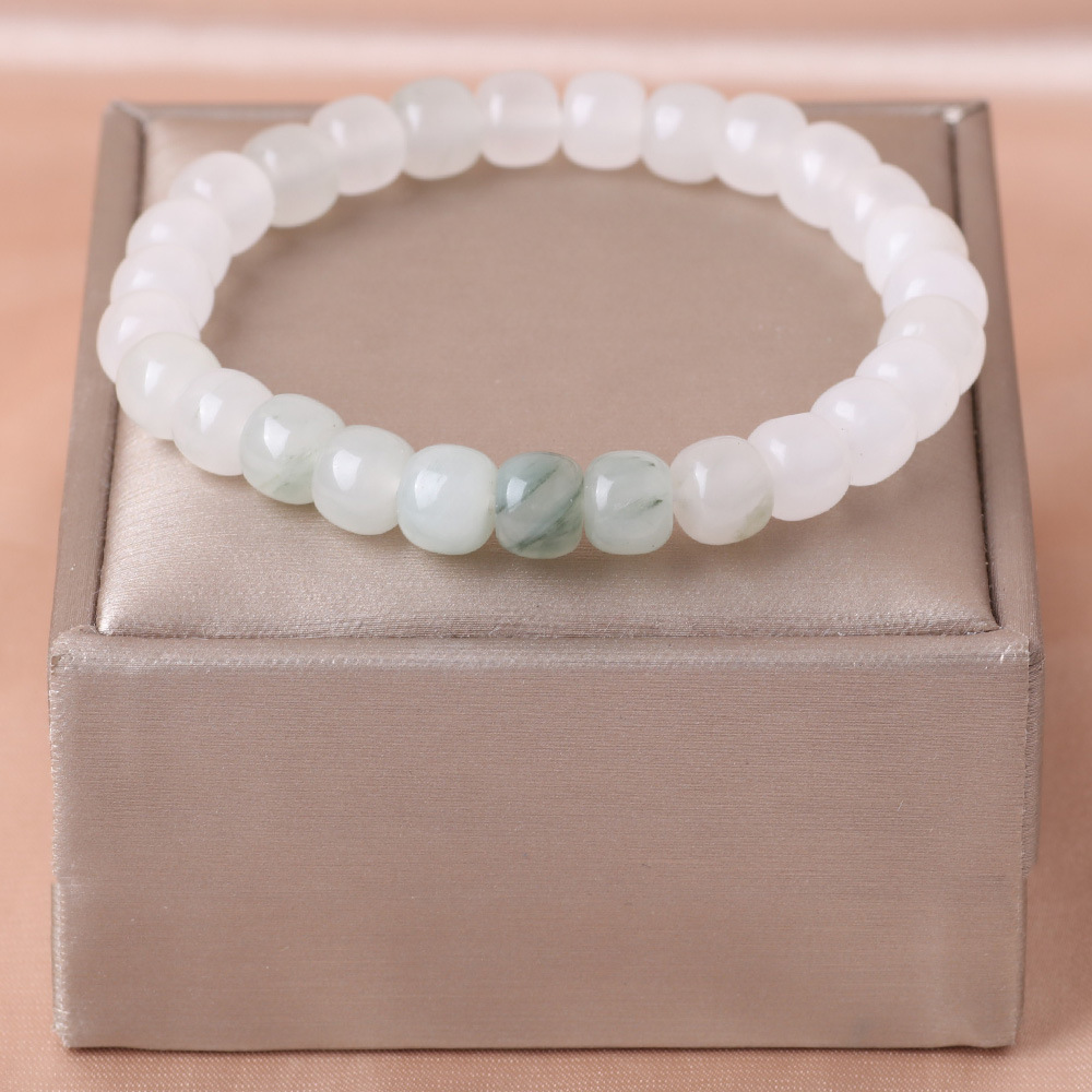 Brazalete de cuentas de ágata rojo para mujeres lujoso ligero delicado de alta sensación joyería de mano de verano colgante de mano