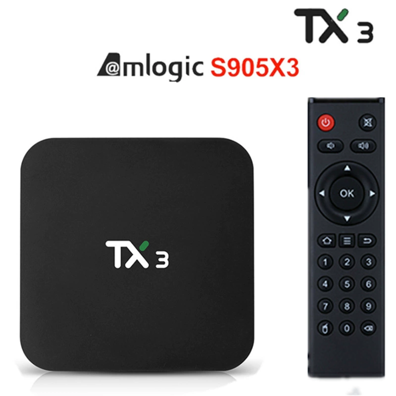 TX3 S905X3 ТВ-приставка 4GB/32GB Android 9.0, двухдиапазонный HD сетевой плеер