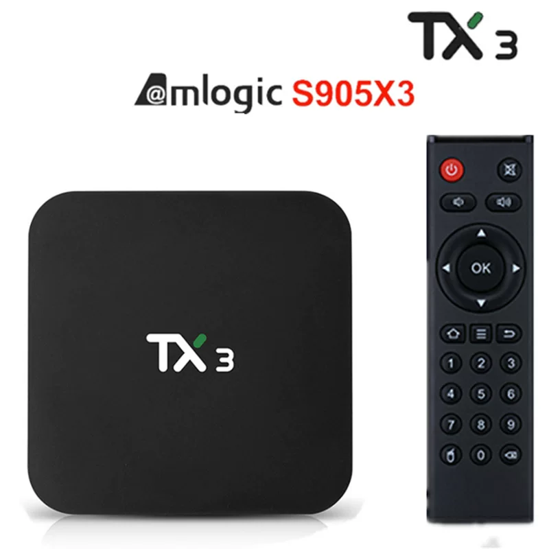 TX3 S905X3 ТВ-приставка 4GB/32GB Android 9.0, двухдиапазонный HD сетевой плеер