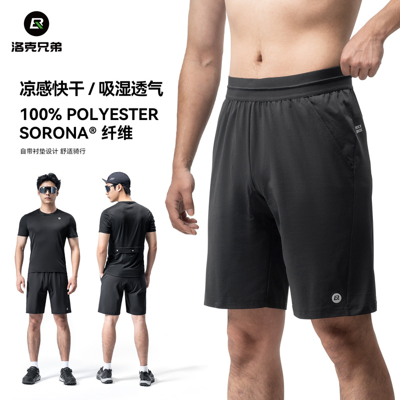 Rock Brothers Cycling Shorts Road Bike Casual Sports Pants Men's Lined Pad Summer Bicycle Equipment