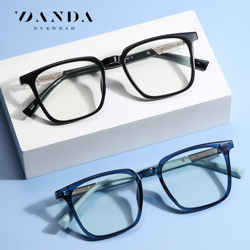 Fábrica nuevo anti-azul gafas de luz ultra-ligero TR90 celebridad de Internet gafas lisas TJ854 hombres y mujeres gafas de miopía