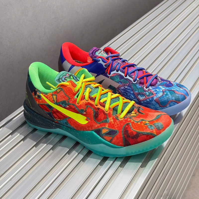 Original Kobe 8 Signature Basketball Shoes for Actual Gameplay, Kobe 8 Year of the Horse Venice Beach Men's Casual Training Sneakers