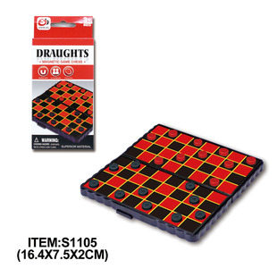 Factory Direct Mini Foldable Checkerboard Checkers Chess Educational Children Magnetic Chess Travel Portable