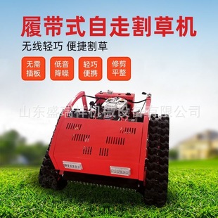 Small Wireless Remote Control Crawler Lawn Mower, Landscaping Power, Large Climbing, No Pressure, Intelligent Grass Shredder Equipment