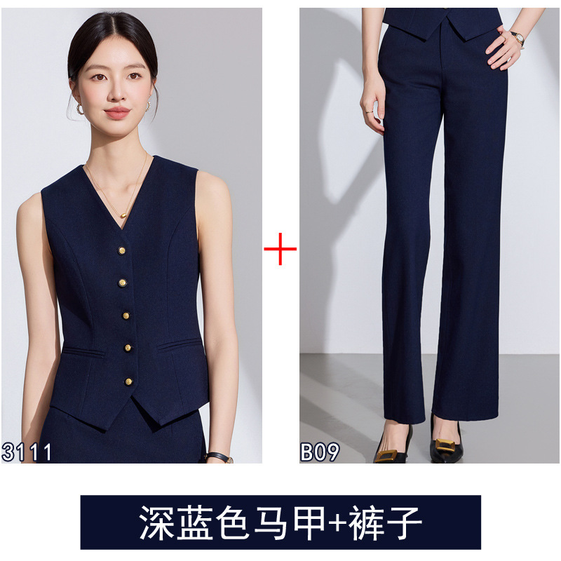 春秋美容师珠宝店新款职业套装长袖西服正装酒店开业庆典工作服|undefined