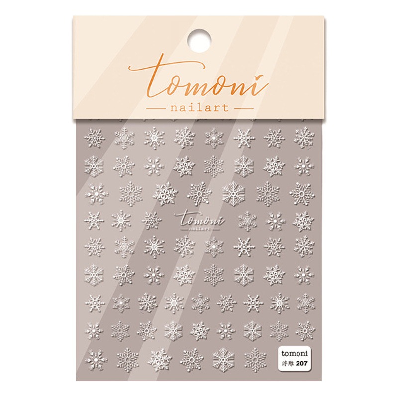 Popular en línea popular japonés copo de nieve uñas pegatinas Navidad muñeco de nieve otoño e invierno popular alivio tridimensional Año Nuevo alces de alta gama