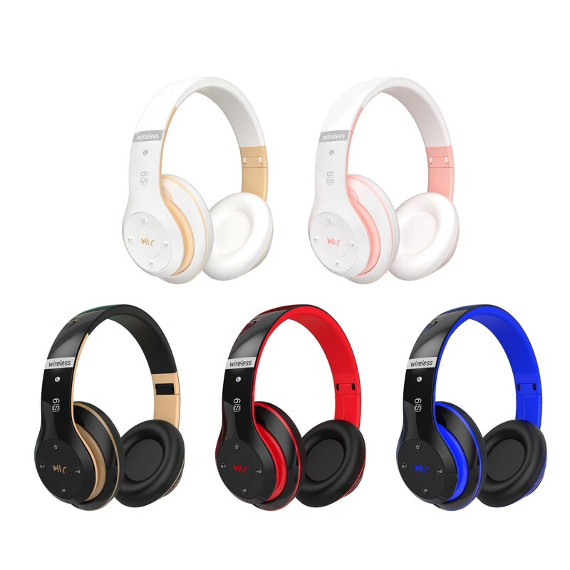 Cross-Border Amazon A6S Head-Mounted Bluetooth Headset Wireless Stereo Headset Card Radio Call Function Cross-Border Amazon A6S Head-Mounted Bluetooth Headset Wireless Stereo Headset Card Radio Call Function