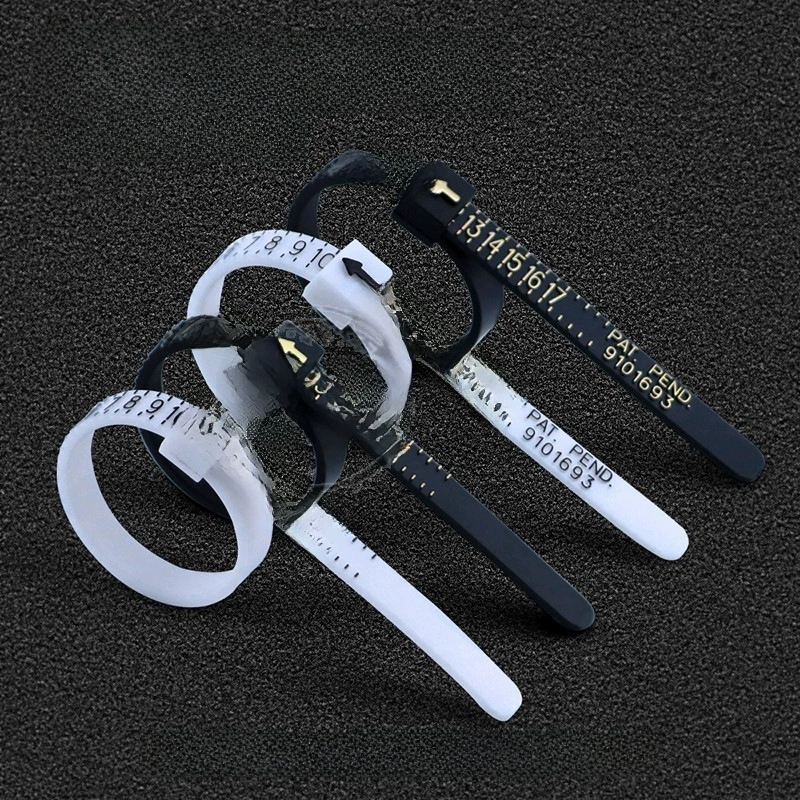 Meidu Circle Port British Code Measure with Circle Circle Ring Black Soft Glot Fingers Size Size Jewelry Tools
