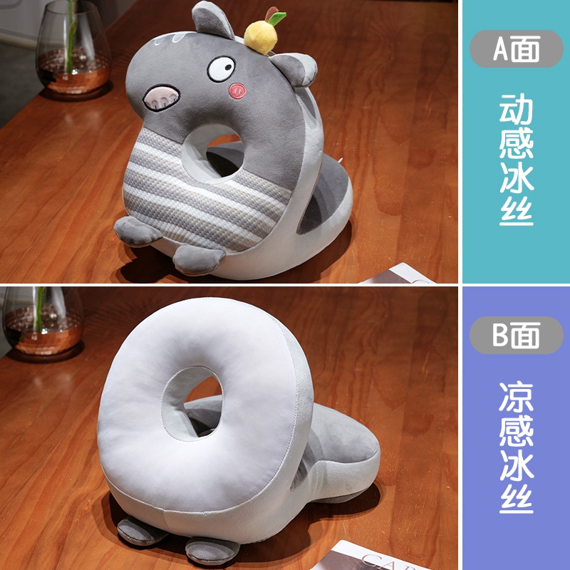 Almohada para Siesta de Seda de Hielo de Peluche