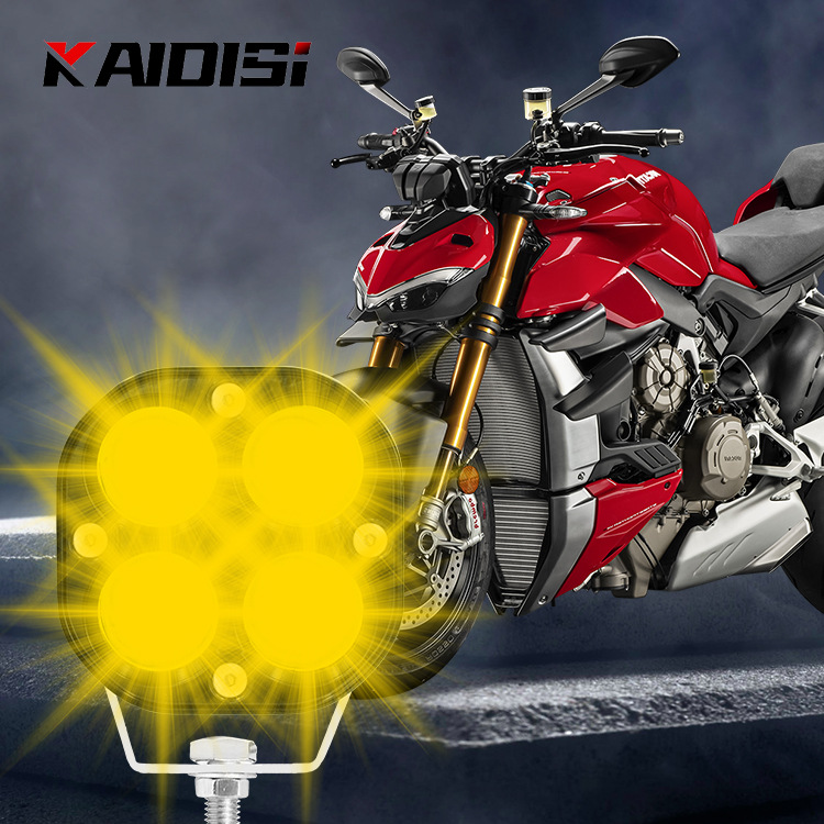 Transfronterizo dedicado coche LED luz de trabajo 40W proyector off-road vehículo modificado luz de la motocicleta ingeniería Amarillo Blanco Luz de niebla