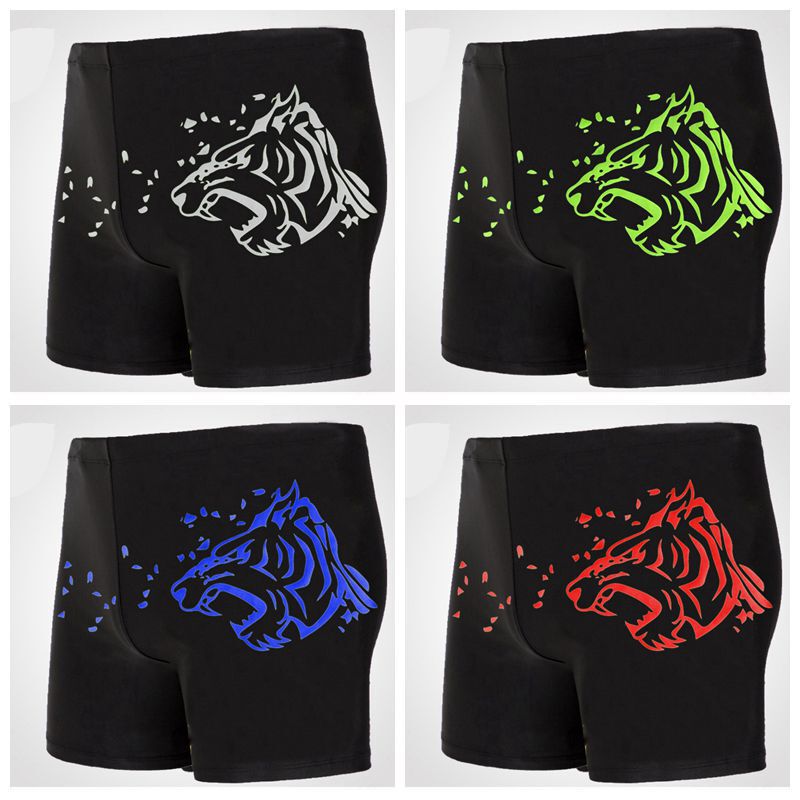 New Men's Swimming Trunks, Wild Wide-Waisted, Comfortable, Waterproof, High-Elastic Men's Swimming Trunks, Fashionable and Versatile Swimming Shorts Wholesale