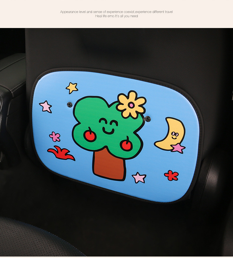 Cute Cartoon Car Seat Back Anti-Kick Pad for Women, Car Seat Back Anti-Dirt Pad, Rear Seat Anti-Kick Pad for Children