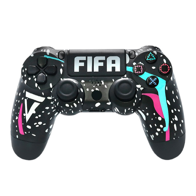 Controlador de Juego Inalámbrico Bluetooth PS4 de ABS Doble Vibración, Giroscopio de 6 Ejes para PC y Consolas