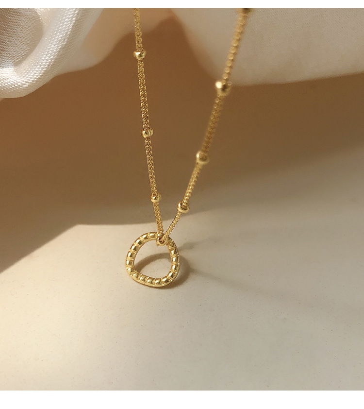 necklace simple clavicle chain fashionable circle copper necklace