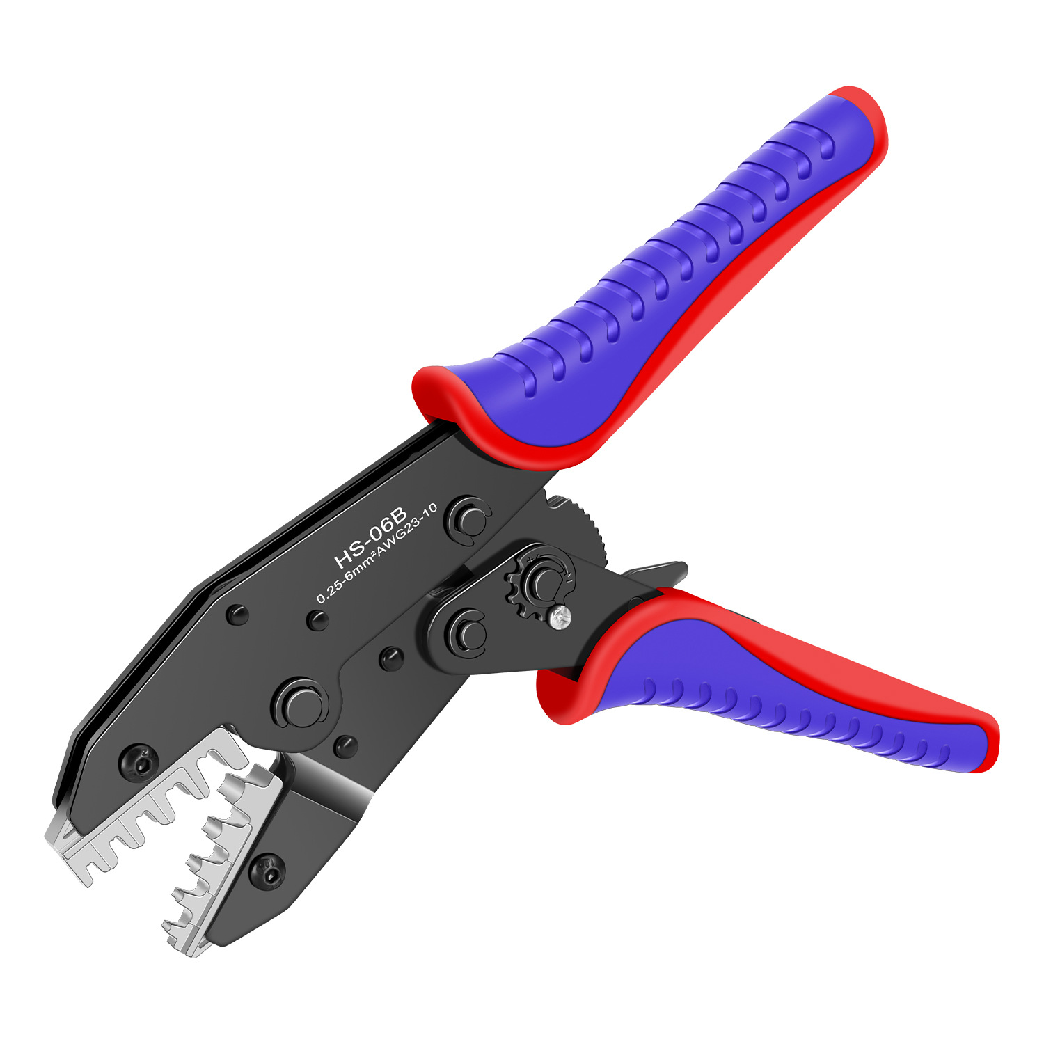 HS-06B杜邦端子连接器压线钳 裸端子插簧插片0.25-6mm² 压接工具