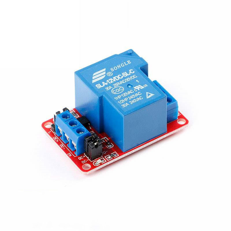 1路30A继电器模块5V12V带光耦隔离支持高低电平触发大功率