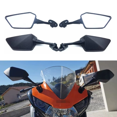 Suitable for Cbr600Rr 03-11 Cbr1000Rr 04-07 Carbon Fiber Motorcycle Rearview Mirror (Motorcycle rearview mirror)