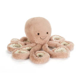 英国Jellycat Odell大章鱼公仔 八爪鱼毛绒玩具宝宝柔软布偶娃娃