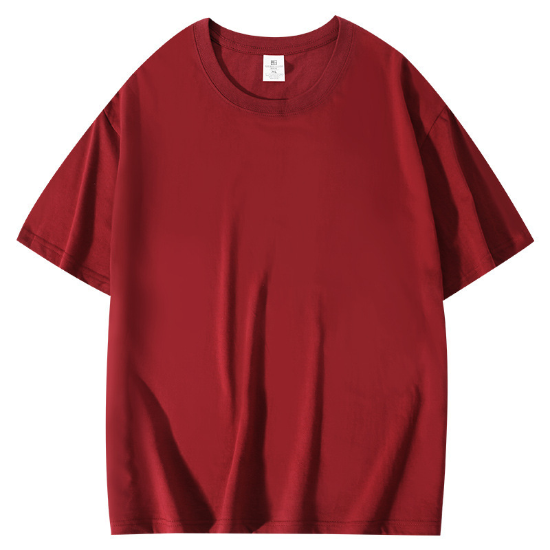 純綿 tシャツカスタムパターンロゴ広告シャツ作業服 210 グラムラウンドネック外国貿易クロスボーダーライトプレートカスタム卸売|undefined