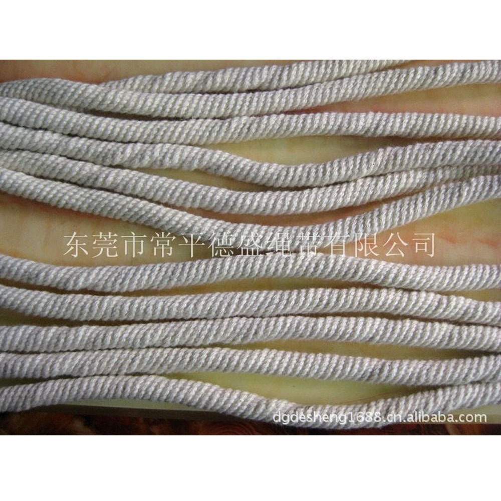东莞德盛纺织钉做绳子  厂家可做16D 32D 48锭绳子 编织棉绳子