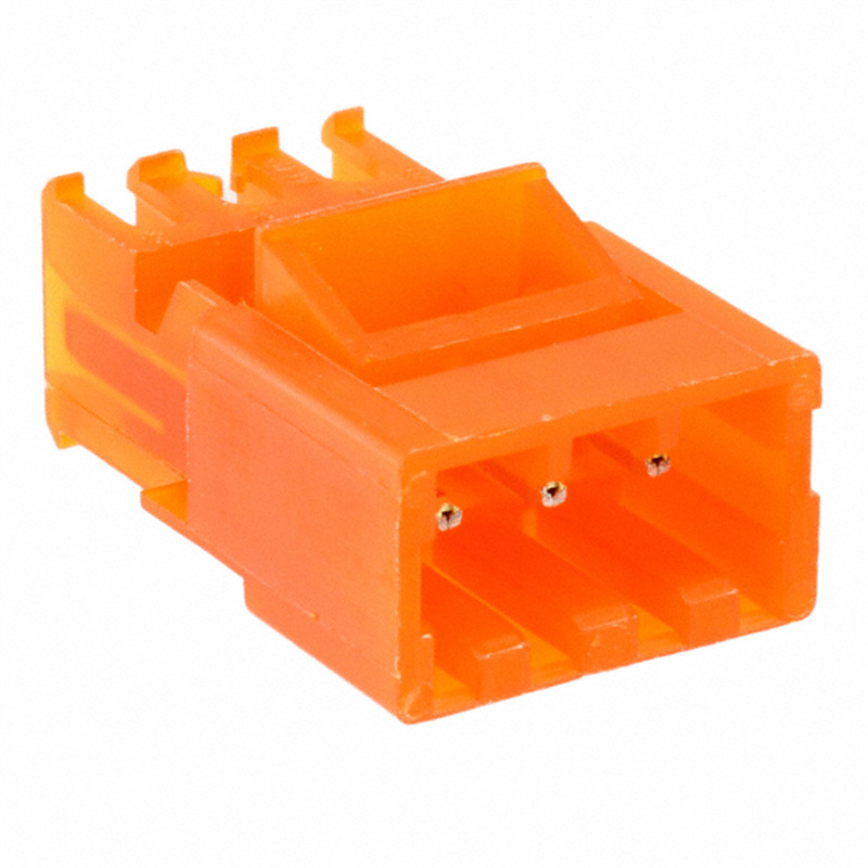 TE AMP泰科进口连接器3-641522-3 3.96mm间距 3P 18AWG橙色外壳