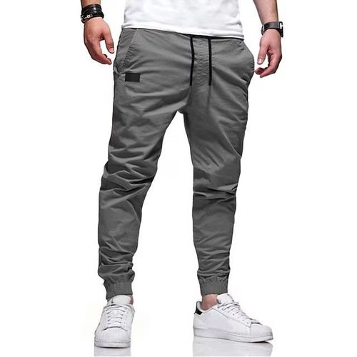 Amazon AliExpress Men's Laced Relaxed Work Bootcut Pants Youth Fashion Casual Sports Pants