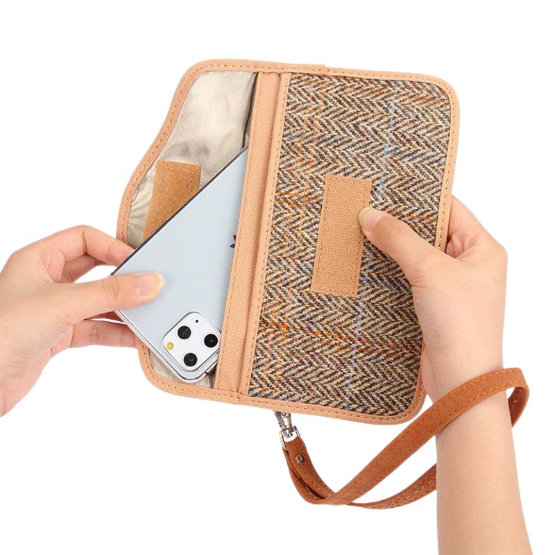 Hot-selling imported woolen Amazon explosive signal shielding bag mobile phone rest bag electromagnetic shielding RFID key bag