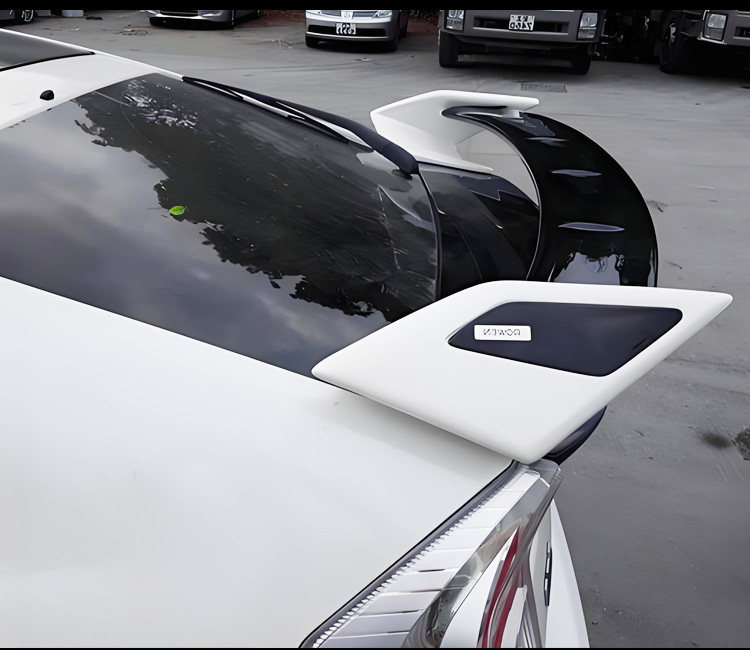 Specially Designed for 03-12 Toyota Prius Zvw30 Rear Wing, Pruis Three-Section Modified Fixed Wind Wing, Roof Wing