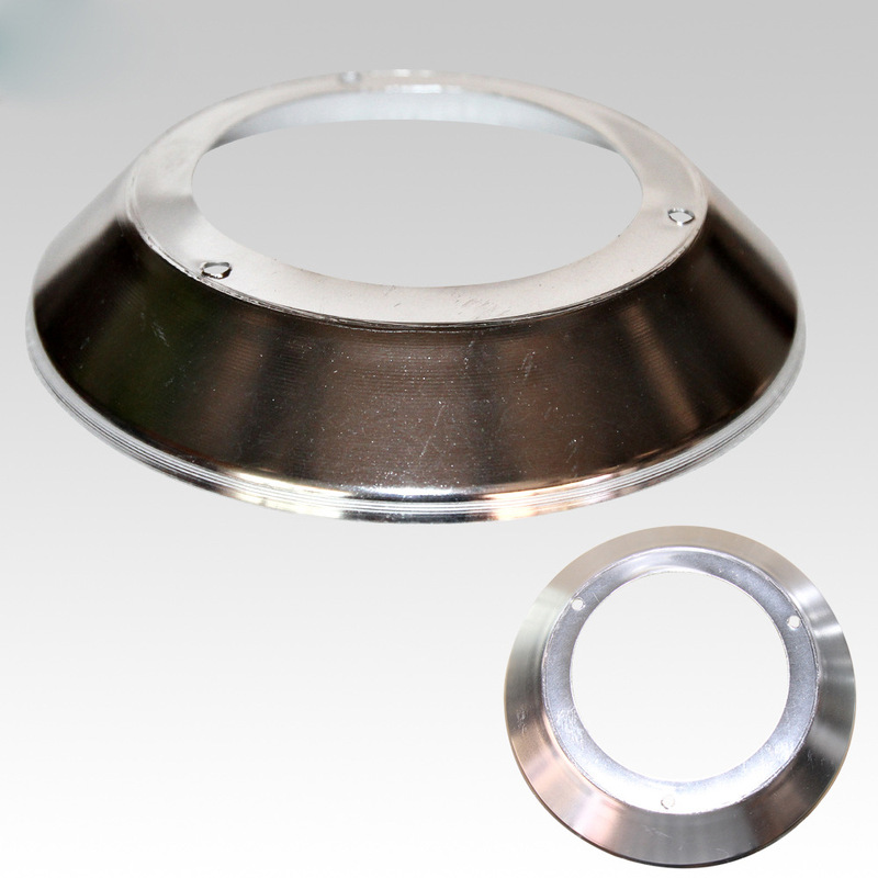 Factory Direct Sales Outdoor Garden Light Buried Light Reflector Aluminum Disc Heat Sink Spinning Reflector 132 Aluminum Disc