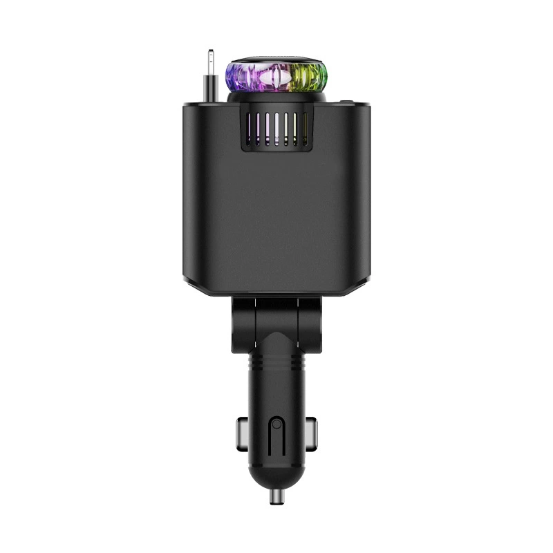Автомобильное зарядное устройство PD флэш-зарядная линия телескопическая зарядка прикуриватель трансграничный ароматерапия спрей атмосферный свет D1 трансграничный