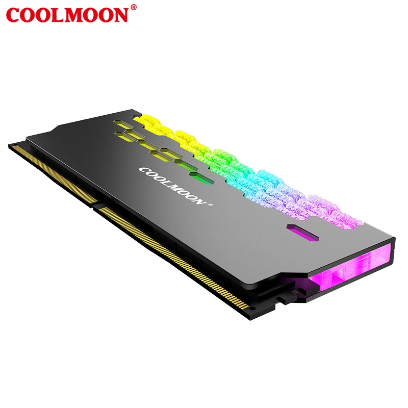 COOLMOON Longjia RA-2 радиатор для памяти 5V с синхронизацией Shengguang ARGB для настольной планки памяти, корпус-жилетка