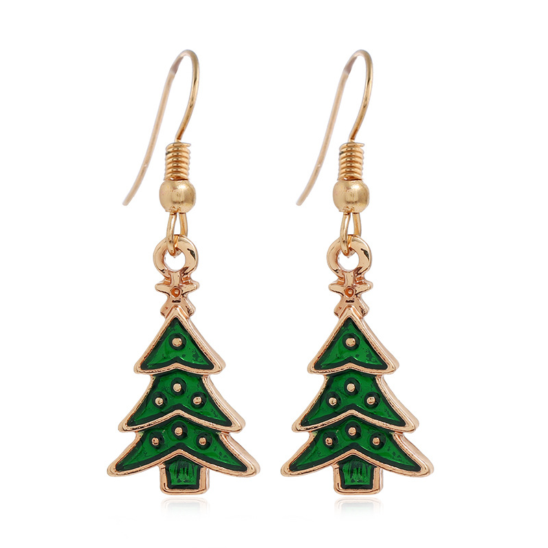 Fashion Christmas Tree Santa Claus Alloy Plating Women's Drop Earrings 1 Pair display picture 6
