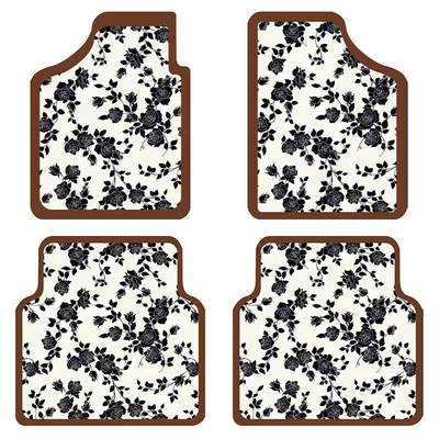 Car Floor Mats for All Seasons, Four-Piece Set, Car Suv Floor Mats, Driver's and Passenger's Front and Rear Private Car Mats (Universal Foot Pad) - french-french-main-driver-co-pilot-two-piece-set