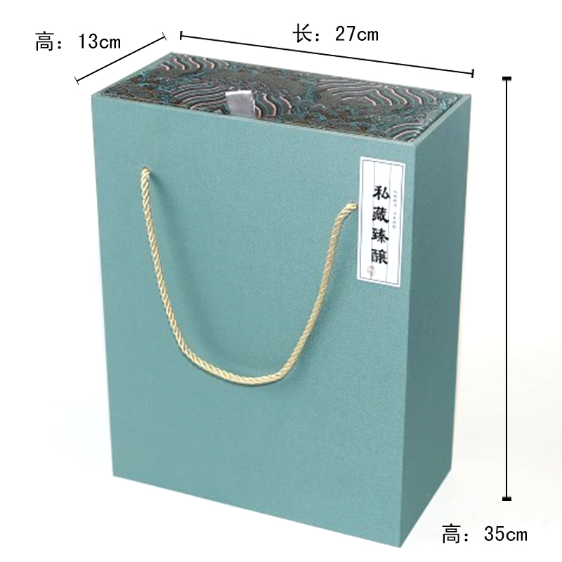 Caja de vino vino tinto vino de color de mano caja de regalo de vino botella de vino caja de vino