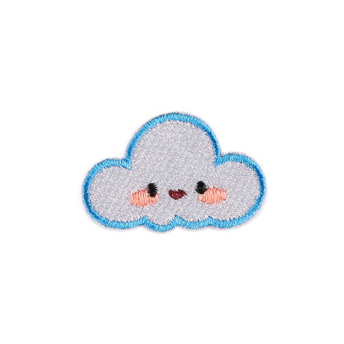 Computer embroidered logo cartoon cute animal head embroidered chapter clothing accessories clothing and hat accessories patch self-adhesive cloth stickers