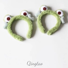 網紅青蛙草莓熊毛絨發箍髮帶洗臉壓發防滑發卡2022年新款頭箍髮飾