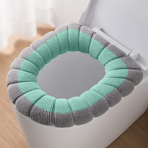 Autumn and winter toilet mats, thickened toilet seat cushions, warm universal toilet covers, toilet covers, pumpkin pattern seat cushions