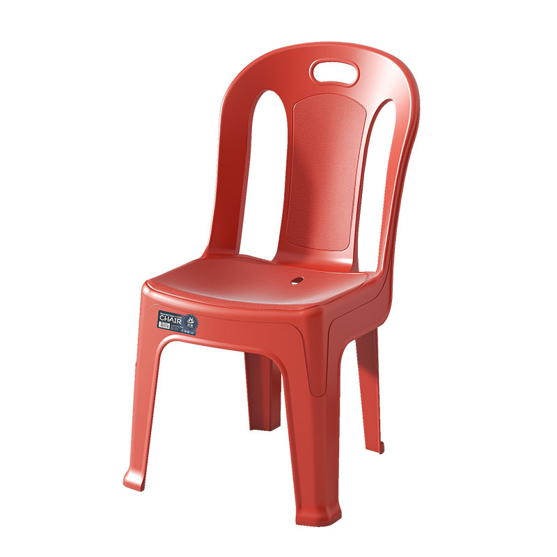 Plastic Chairs, Home Dining Chairs, Thickened Dining Table Chairs, Stackable Leisure Chairs, Desk Chairs, Stools with High Backrests, Good-Looking