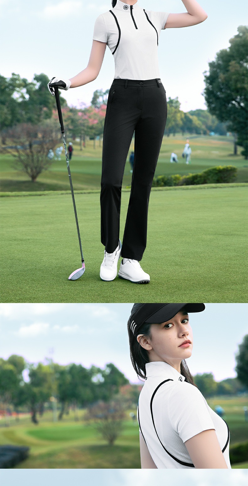 Áo thun nữ cổ tròn tay ngắn golf tennis thể thao UPF50 hút ẩm — Áo trắng [lưới thoáng khí/diệt khuẩn cấp 3A/hút ẩm/UPF50] M25YF039, Áo đen [lưới thoáng khí/chống vi khuẩn cấp 3A/hút ẩm/UPF50] M25YF039 chi tiết 14