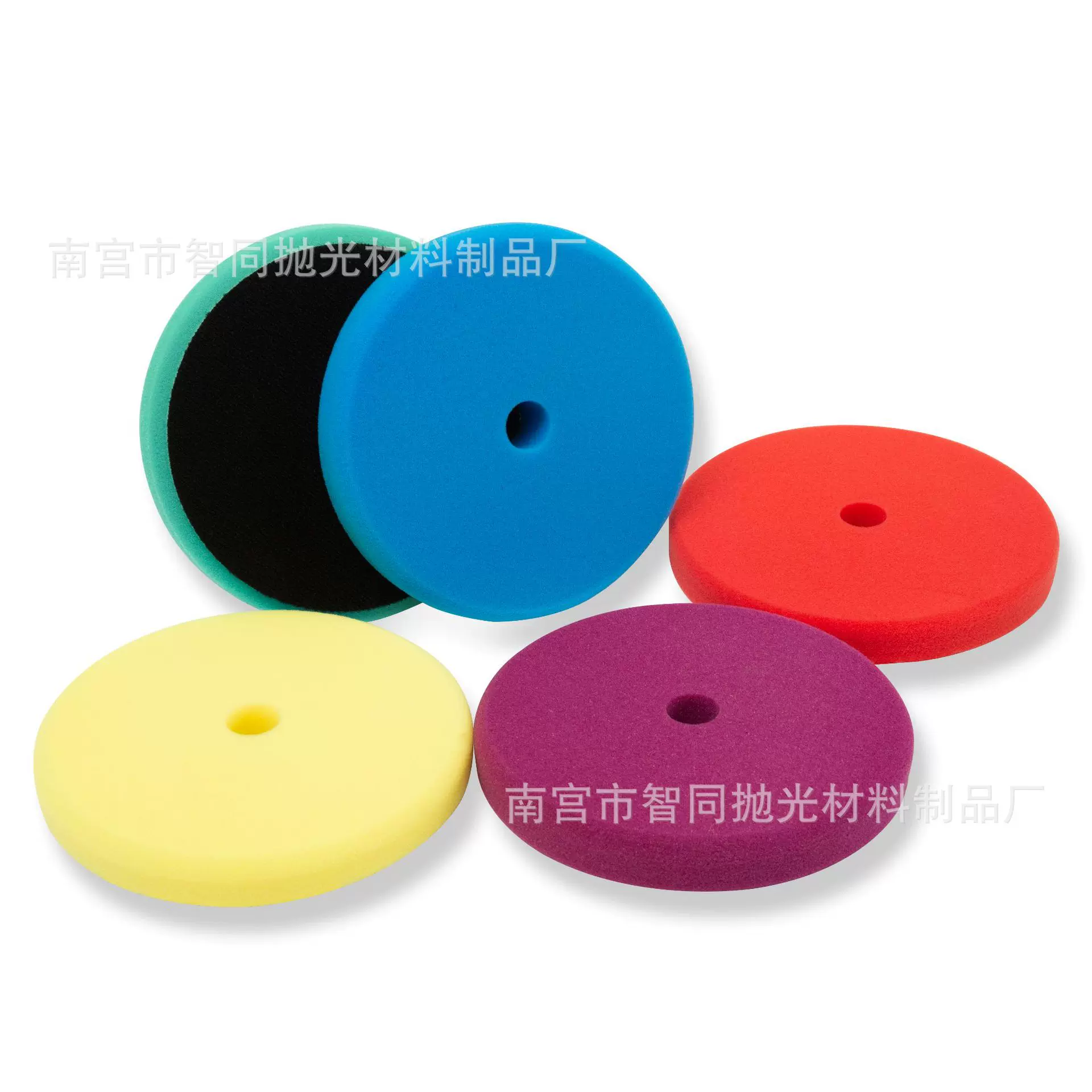 3/5/6英寸汽车打蜡抛光盘海绵盘DA/RO抛光机自粘式车漆修复抛光轮