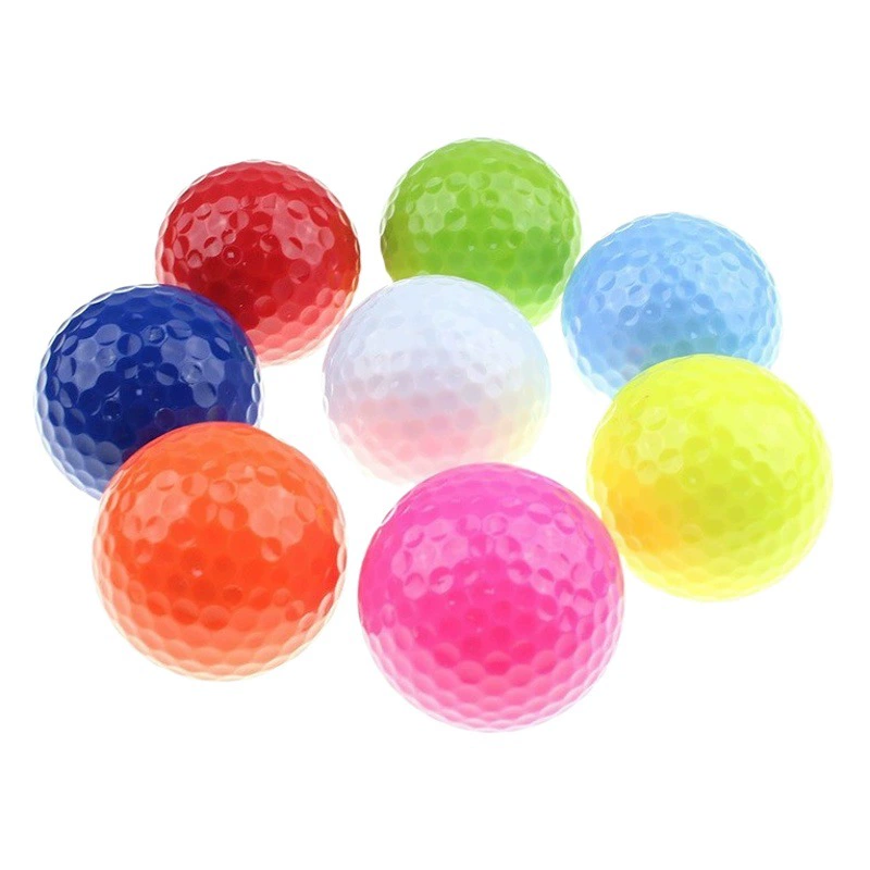 Производители трансграничные поставки гольф цветной мяч двухслойный тренировочный мяч Гольф тренировочное поле использовать мяч