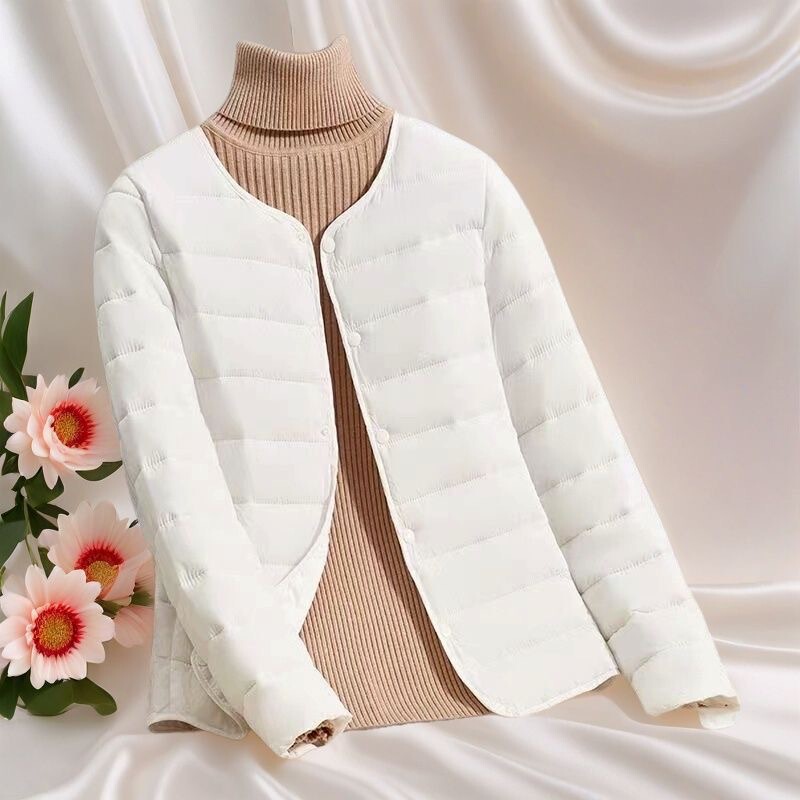 轻薄羽绒棉服女内胆短款内搭新款秋冬季外穿轻便简约外套|undefined