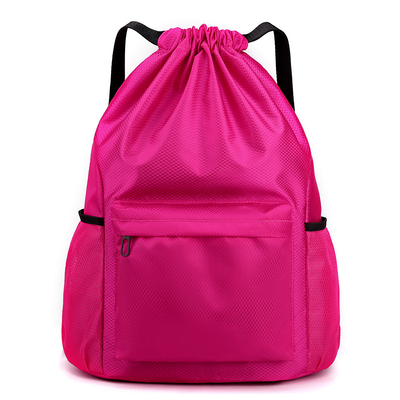 Bolsillo de paquete personalizado mochila de cuerda simple mochila de separación seca y húmeda bolsa deportiva impermeable bolsa de baloncesto de acondicionamiento físico